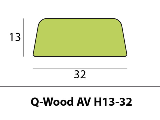Q-Wood opdeklat AV H13-32