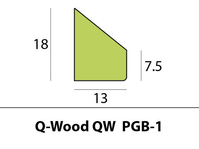 Q-Wood glaslat QW PGB-1