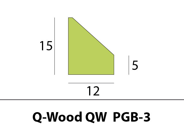 Q-Wood glaslat QW PGB-3
