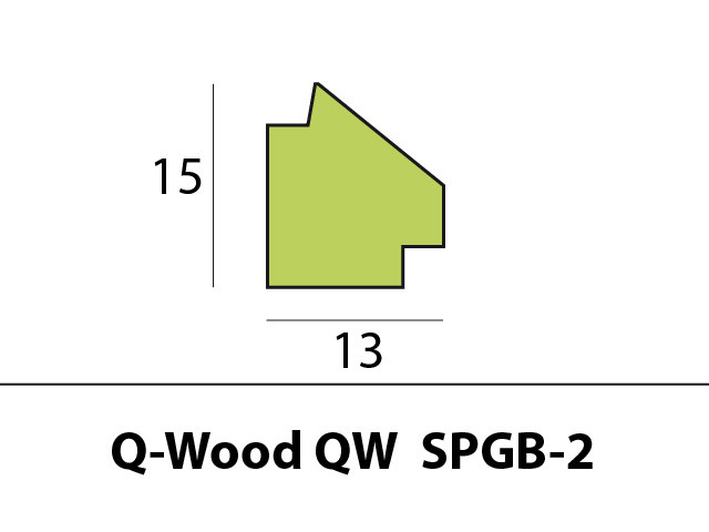 Q-Wood glaslat QW SPGB-2