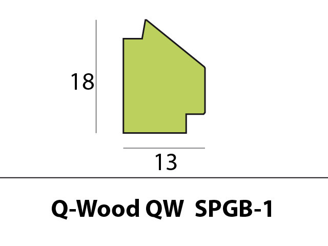 Q-Wood glaslat QW SPGB-1