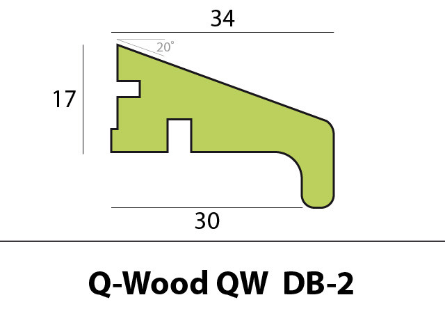 Q-Wood onderlat QW DB-2