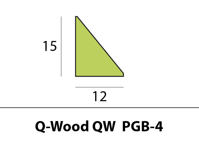 Q-Wood stopverflat QW-PGB-4